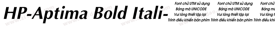 HP-Aptima Bold Itali字体转换